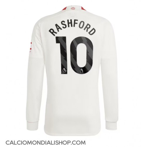 Maglie da calcio Manchester United Marcus Rashford #10 Terza Maglia 2023-24 Manica Lunga